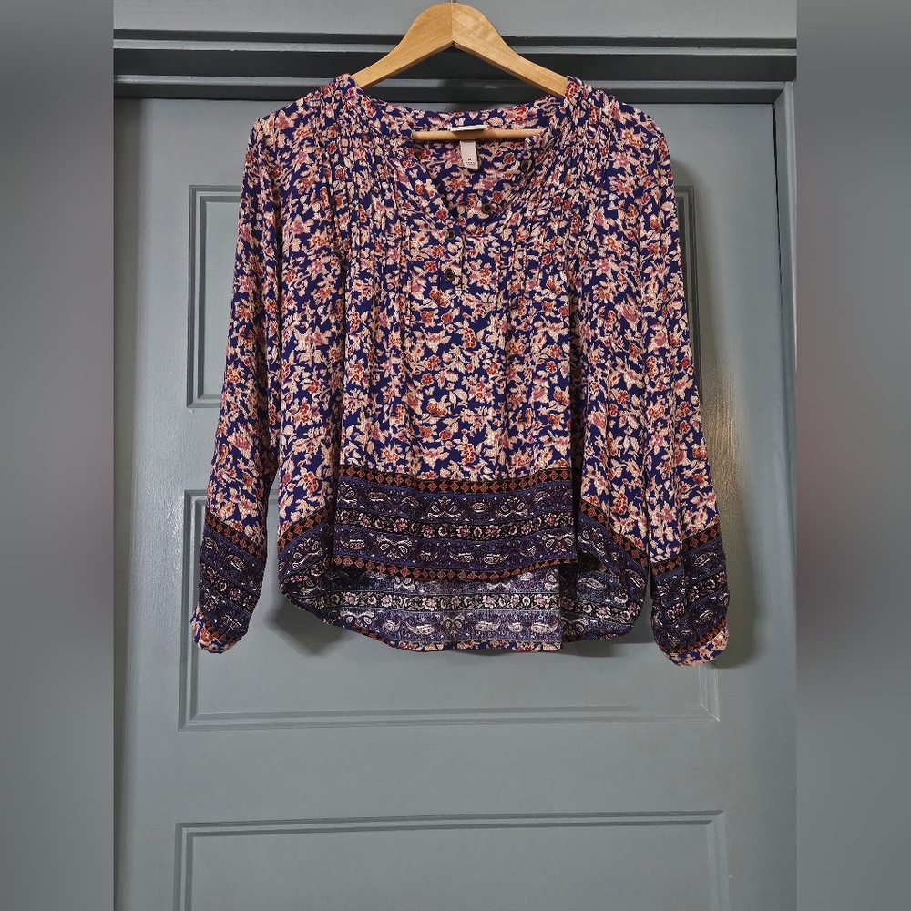 Knox Rose Medium Floral Print Top